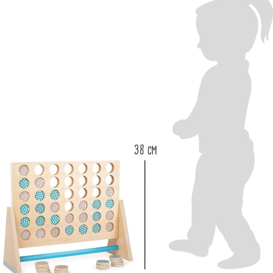 puissance__en_bois_couleu_5.webp Small Foot Jeux De Stratégie Et De Réflexion>Puissance 4 en Bois Couleurs Pastel XXL pour Enfant