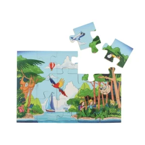 Beleduc Puzzles>Puzzle 45 PCS Bois Des Drofondeurs Marines au Cosmos