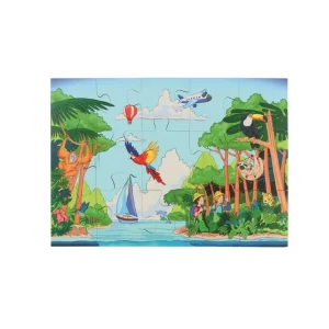 Beleduc Puzzles>Puzzle 45 PCS Bois Des Drofondeurs Marines au Cosmos