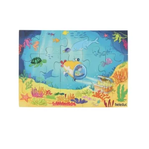 Beleduc Puzzles>Puzzle 45 PCS Bois Des Drofondeurs Marines au Cosmos