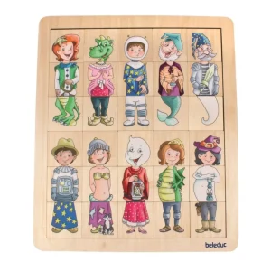 Beleduc Puzzles>Puzzle 30 PCS en Bois pour Enfant - Méli-mélo