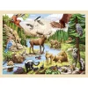 Goki Puzzles>Puzzle 96 Pièces Bois pour Enfant Faune Canadienne