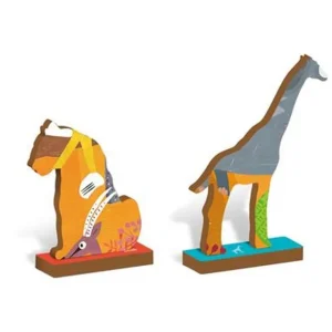 Ludattica Puzzles>Puzzle 48 Pièces en Bois pour Enfant - Éléphant