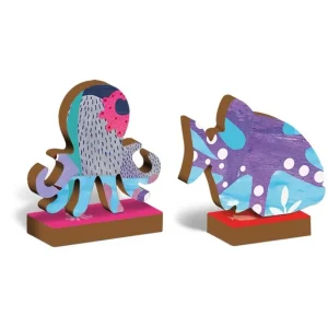 Ludattica Puzzles>Puzzle 48 Pièces en Bois pour Enfant Tortue Marine