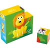 Hape Toys Puzzles Premier Âge>Puzzle cubes en bois pour enfants - Safari