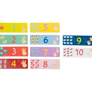 Small Foot Chiffres Et Calcul>Puzzle éducatif en bois enfant - J'apprends à compter