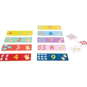 Small Foot Chiffres Et Calcul>Puzzle éducatif en bois enfant - J'apprends à compter