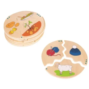 Beleduc Puzzles | Astronomie, Géographie Et Biologie>Puzzle Éducatif Enfant 30 PCS Bois Transformation