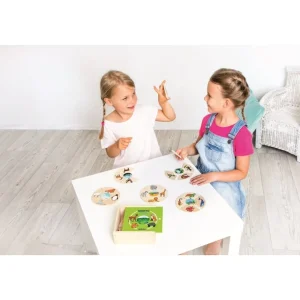 Beleduc Puzzles | Astronomie, Géographie Et Biologie>Puzzle Éducatif Enfant 45 PCS Bois Habitat Naturel