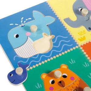 Goula Puzzles Premier Âge>Puzzle en bois - Maman tendresse - Jeu d'éveil