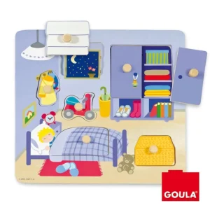 Goula Puzzles Premier Âge>Puzzle en bois pour bébé - Ma jolie chambre