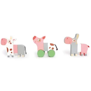 Scratch Puzzles Premier Âge>Puzzle 1er Âge Magnétique en Bois Petite Ménagerie