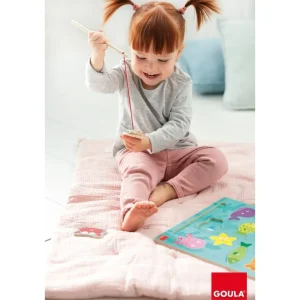Goula Puzzles Premier Âge>Puzzle magnétique en bois - Petit pêcheur (éveil)