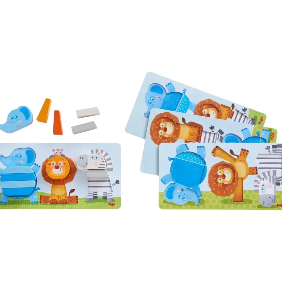 puzzle_premier_ge_en_bois_0.webp Haba Puzzles Premier Âge>Puzzle Premier Âge en Bois - Les 3 Amis Acrobates