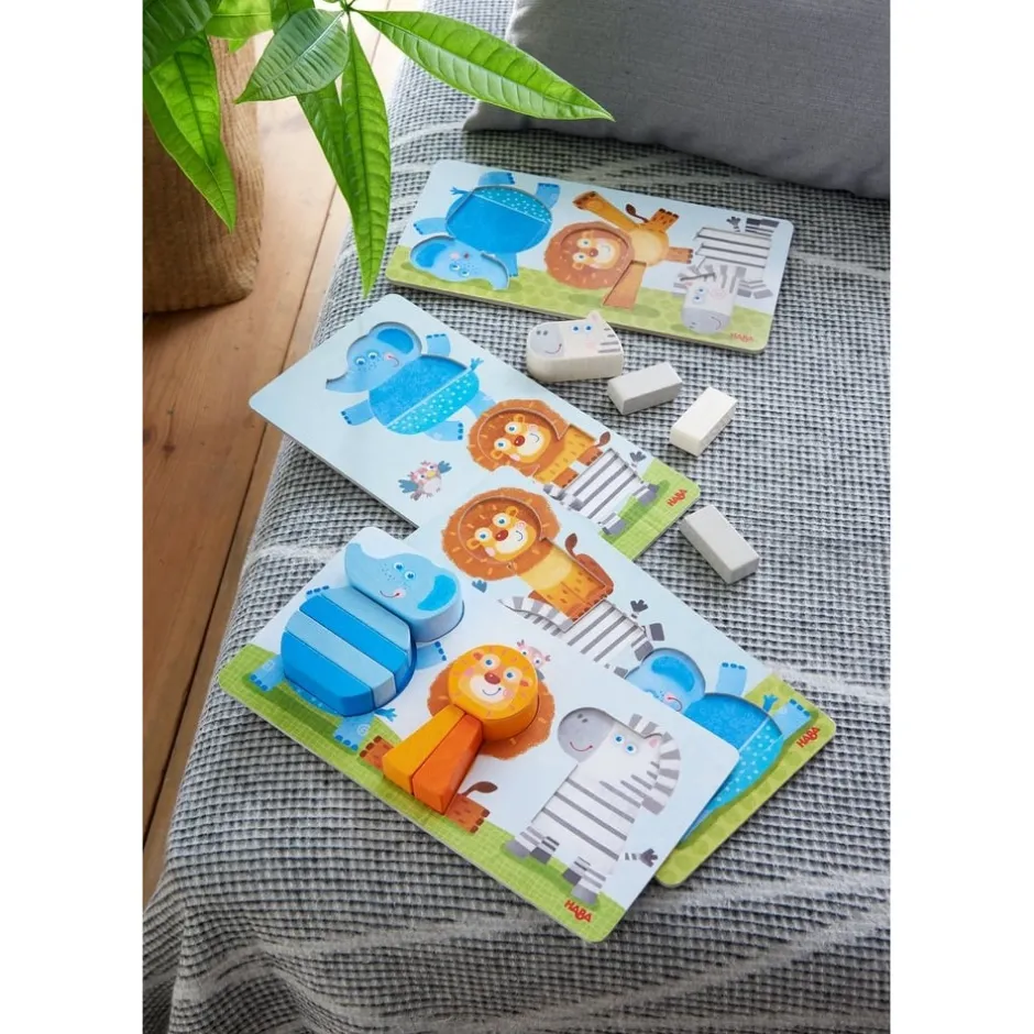 puzzle_premier_ge_en_bois_3.webp Haba Puzzles Premier Âge>Puzzle Premier Âge en Bois - Les 3 Amis Acrobates