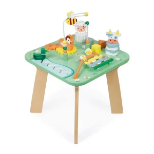 Janod Bouliers, Looping Et Tables Multi-activités>Table d'Activités Jolie Prairie en Bois pour Bébé