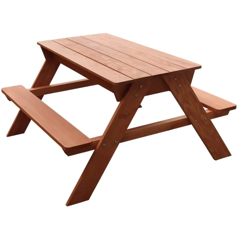 table_de_piquenique_en_bo_1.webp Sunny Sport Et Activités D'extérieur>Table de Pique-nique en Bois avec Jeux d’Eau et de Sable pour Enfant
