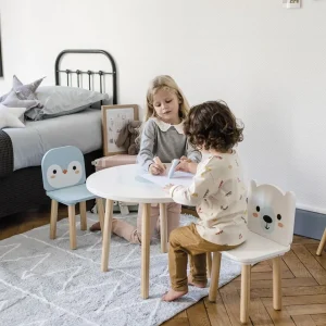 Janod Mobilier Enfant>Table et 2 Chaises en Bois Banquise pour Enfants