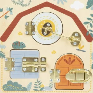 Small Foot Bouliers, Looping Et Tables Multi-activités>Tableau d'Activités Enfant Montessori - Verrous