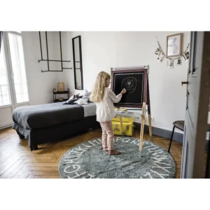 Janod Lettres, Écriture Et Langage>Tableau Réglable Taupe et Vert en Bois pour Enfant