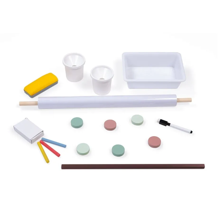 tableau_rglable_taupe_et__9.webp Janod Lettres, Écriture Et Langage>Tableau Réglable Taupe et Vert en Bois pour Enfant