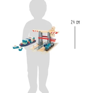 Small Foot Véhicules Et Garages>Terminal à Conteneurs en Bois pour Enfant