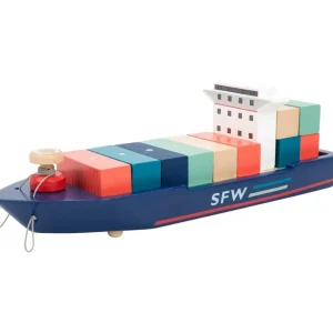 Small Foot Véhicules Et Garages>Terminal à Conteneurs en Bois pour Enfant