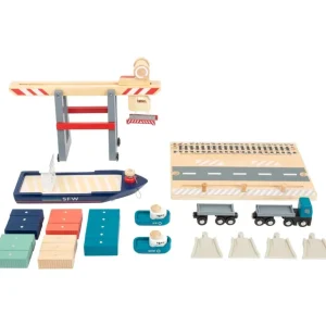 Small Foot Véhicules Et Garages>Terminal à Conteneurs en Bois pour Enfant