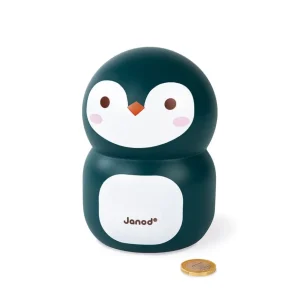 Janod Tirelires, Boîtes À Dents Et Coffres À Bijoux>Tirelire Pingouin en Bois pour Enfant