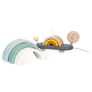 Janod Jouets À Tirer Et À Pousser>Tortue Arc-En-Ciel Sweet Cocoon en Bois à Tirer Bébé