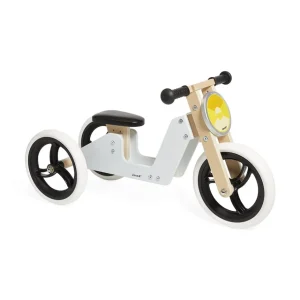 Janod Draisiennes Et Tricycles>Tricycle et Draisienne 2 en 1 Bois Moto pour Enfant