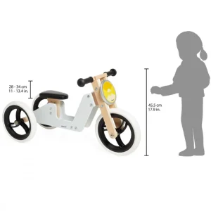 Janod Draisiennes Et Tricycles>Tricycle et Draisienne 2 en 1 Bois Moto pour Enfant