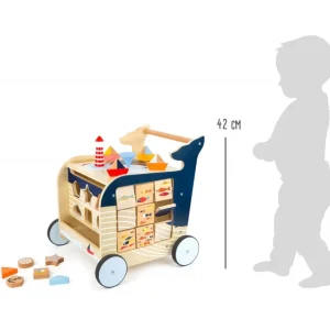 Small Foot Trotteurs Et Chariots De Marche>Trotteur Voyage Marin en Bois pour Bébé