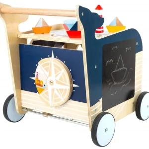 Small Foot Trotteurs Et Chariots De Marche>Trotteur Voyage Marin en Bois pour Bébé