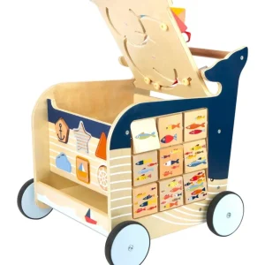 Small Foot Trotteurs Et Chariots De Marche>Trotteur Voyage Marin en Bois pour Bébé