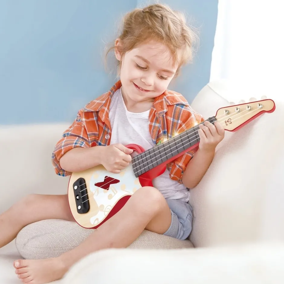 ukull_lectrique_en_bois_p_7.webp Hape Toys Instruments De Musique>Ukulélé électrique en bois pour enfant