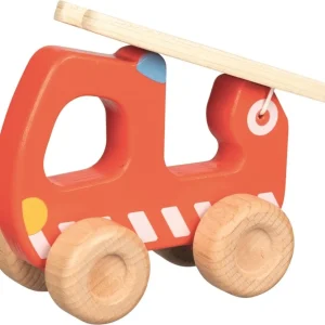 Goki Voitures Et Véhicules>Véhicule pompier en bois pour enfants