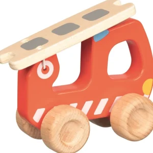 Goki Voitures Et Véhicules>Véhicule pompier en bois pour enfants