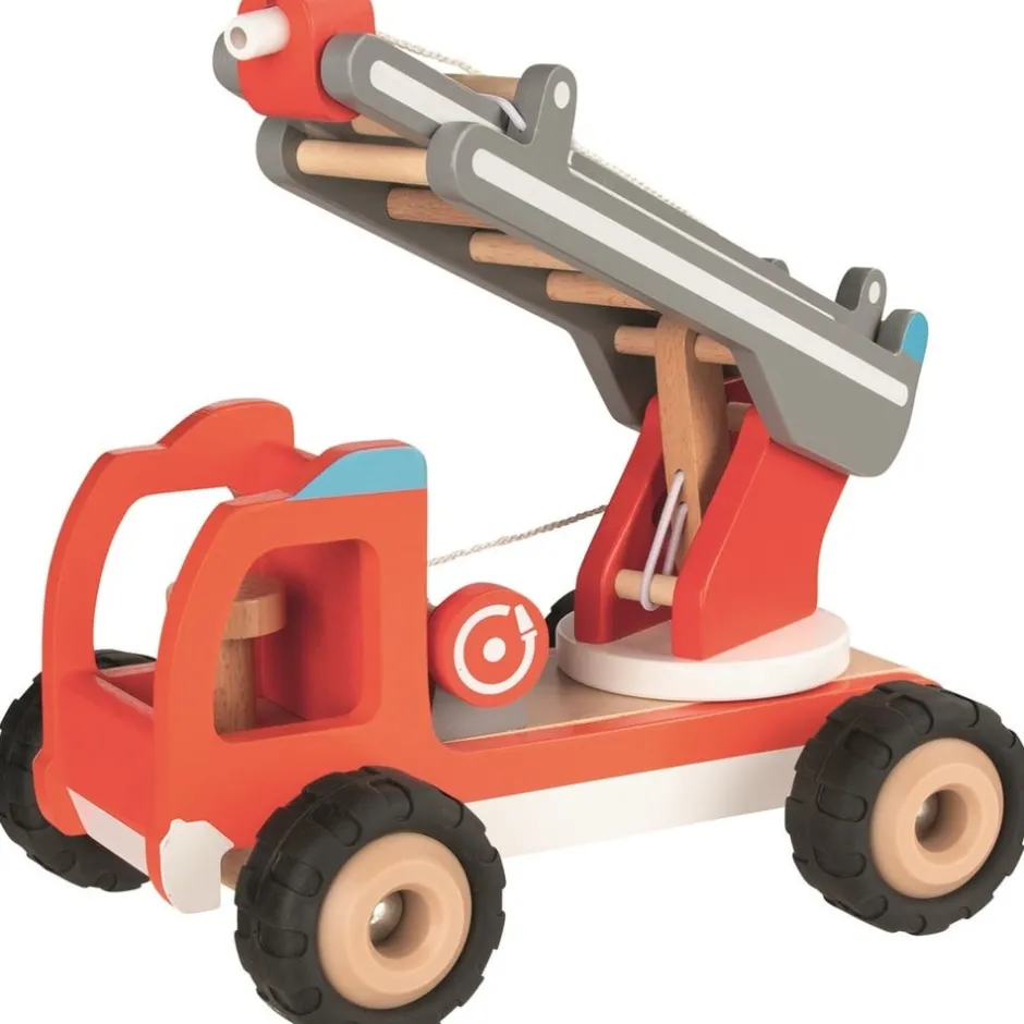 vhicule_secouriste_en_boi_0.webp Goki Véhicules Et Garages>Véhicule Secouriste en Bois pour Enfant
